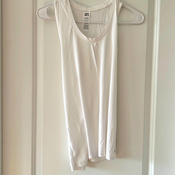 JoyLab Tops Simple White Ribbed Tank Poshmark
